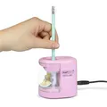 Desktop-Schärfer "PS12-USB", rosa, 2 Löcher, Akku/USB, RAPESCO