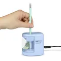 Tischspitzer "PS12-USB", hellblau, 2 Löcher, Akku/USB, RAPESCO