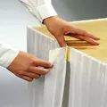Weiteres Produktbild Tischskirting (PAP-Airlaid) PREMIUM champagner 72cm x 4m [1 St.]