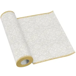 Mittelstreifen PAW AIRLAID 40cm x 24m Rokoko Weiß