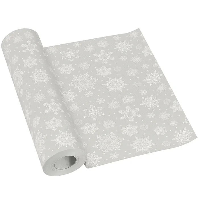 Hauptproduktbild Středový pás PAW AIRLAID 40cm x 24m Snowflakes silver