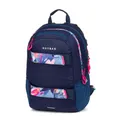Studentenrucksack + Etui OXY Sport Flowers Blue