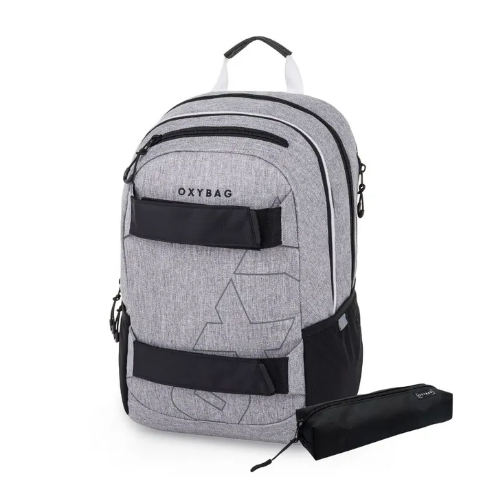 Hauptproduktbild Studentský batoh + etue OXY Sport Grey Melange