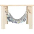 Weiteres Produktbild SUNNY Unterschlupf mit Hängematte für Chinchillas/Meerschweinchen, 28 × 24 × 28 cm, grau/mehrfarbig