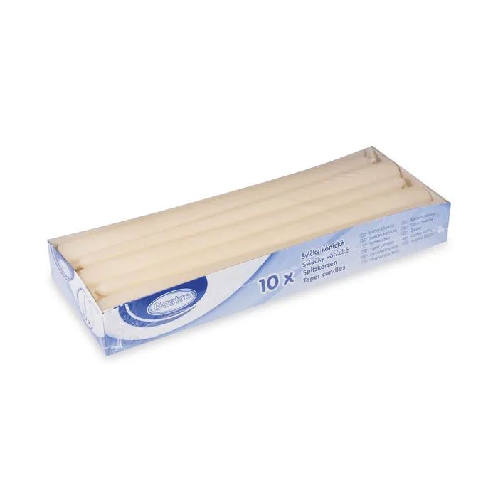 Hauptproduktbild Svíčka kónická 245 mm béžová [10 ks]