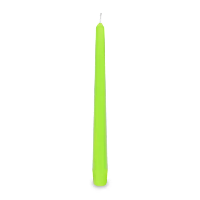Hauptproduktbild Svíčka kónická 245 mm žlutozelená [10 ks]