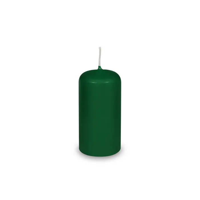 Hauptproduktbild Svíčka válcová průměr 40 x 80 mm tmavě zelená [4 ks]