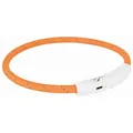 Weiteres Produktbild Leuchtender USB-Halsring, orange L-XL: 65 cm/ 7 mm