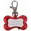 Weiteres Produktbild Leuchtender Anhänger roter Knochen für Hunde 4,5 x 3 cm