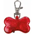 Weiteres Produktbild Leuchtender Anhänger roter Knochen für Hunde 4,5 x 3 cm
