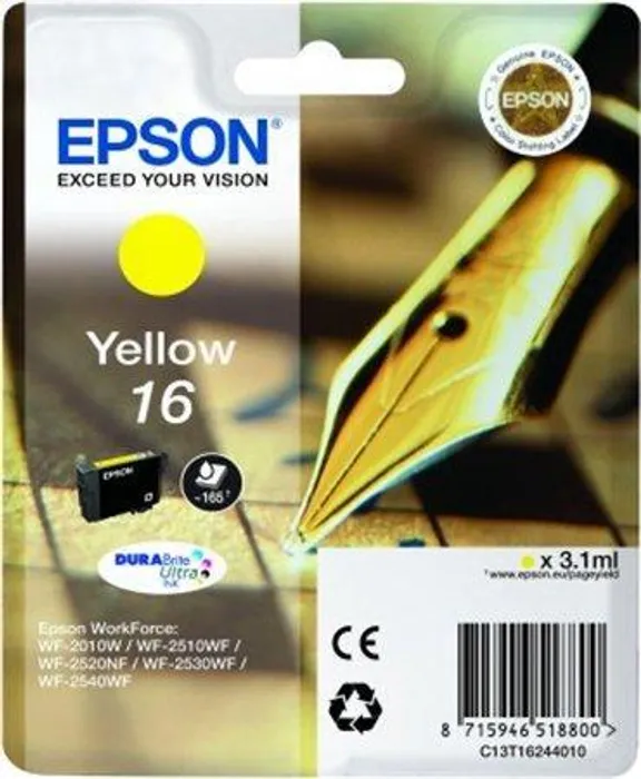 Hauptproduktbild T16244010 Inkoustová cart. pro tiskárnu Workforce WF2540WF, EPSON žlutá, 3,1ml