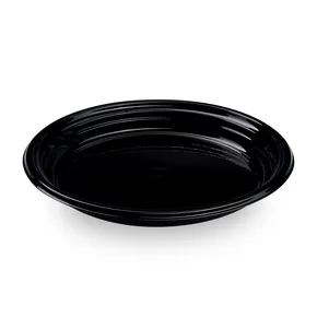 Teller (PP) Reware Dinner wiederverwendbar schwarz durchmesser 22cm [12 St.]