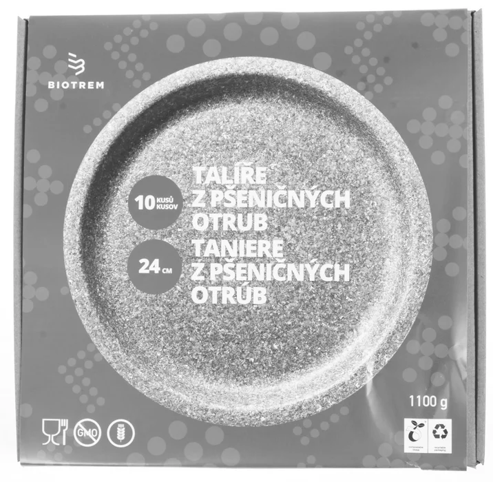Hauptproduktbild Talíř z pšeničných otrub 24cm BIO [10 ks]