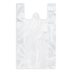 Hemdchen-Tragetasche (HDPE) weiß 30+18 x 55cm `10kg` [100 St.]