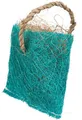 Tasche mit Kokosfaser - Spielzeug für Nagetiere, Sisal, 10 x 13 cm, blau