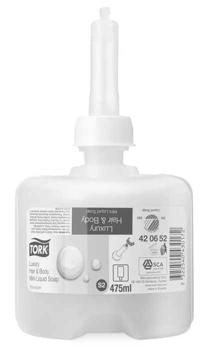 Hauptproduktbild Tekuté mýdlo na tělo a vlasy TORK MEVON PREMIUM luxury 475ml S2 [1 ks]