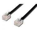 Telefonkabel, RJ11 M-10m, schwarz, für ADSL Modem, economy