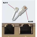 Weiteres Produktbild Telefonkabel, RJ11 M-3m, flach, schwarz, für ADSL Modem, economy