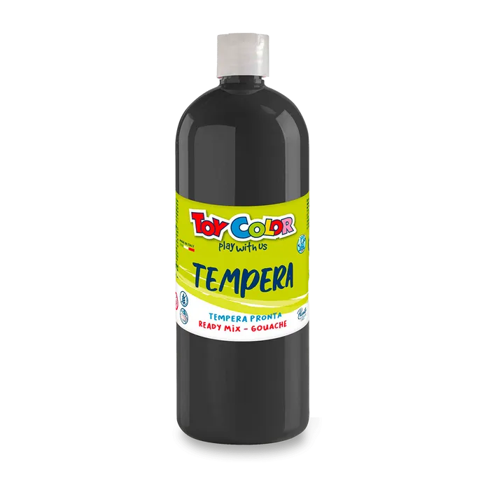 Hauptproduktbild Temperová barva PASUTO Toy Color černá 1000 ml