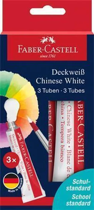 Hauptproduktbild Tempery Faber-Castell Connector Chinese White - bílá, 3 ks