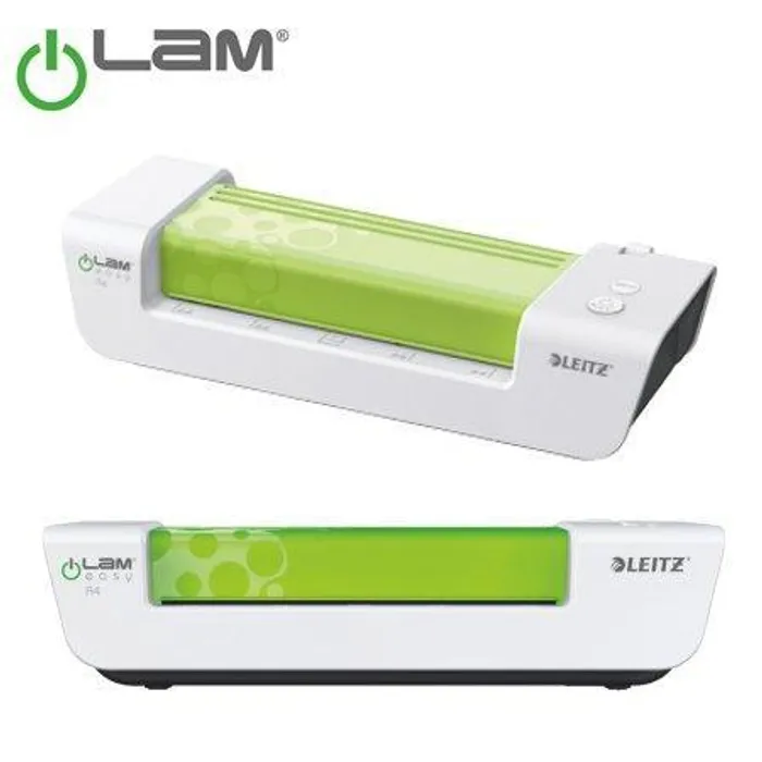 Hauptproduktbild Teplý laminátor Leitz iLAM Easy A4, Lesklá bílá / zelená