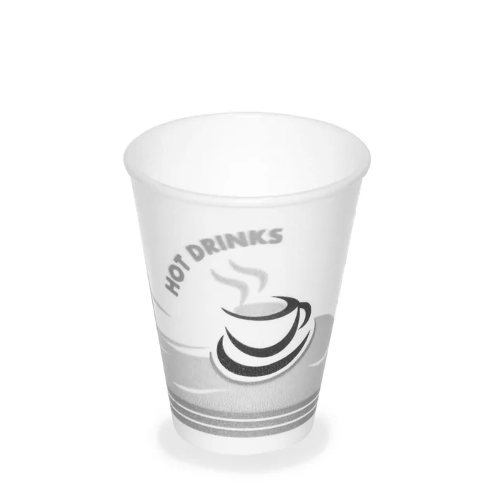 Hauptproduktbild Termo-kelímek s potiskem "HOT DRINKS" 280 ml (0,25 l) [50 ks] - polystyrenový