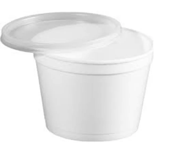 Hauptproduktbild Termo-miska kulatá bílá 460 ml + víčko sada [50 ks]