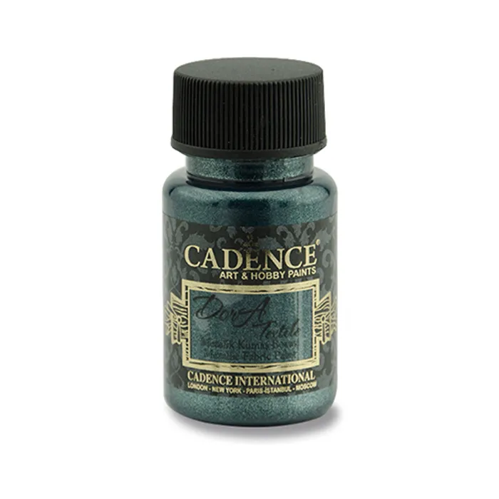 Hauptproduktbild Textilní barva Cadence Dora Textile, met. petrolejová, 50 ml