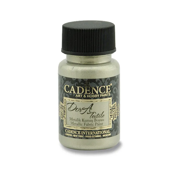 Hauptproduktbild Textilní barva Cadence Dora Textile, met. platinová, 50 ml