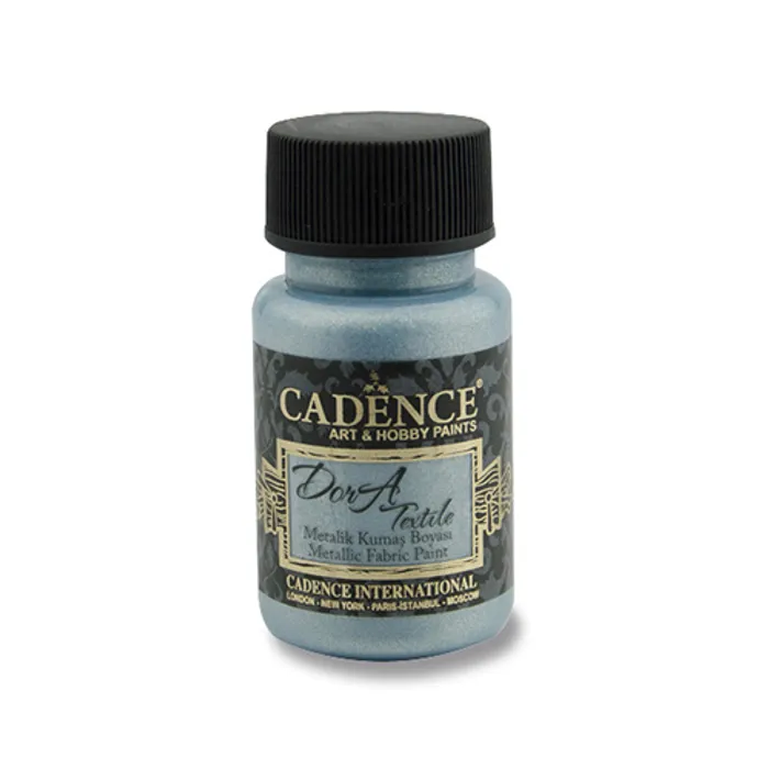 Hauptproduktbild Textilní barva Cadence Dora Textile, met. sv. modrá, 50 ml