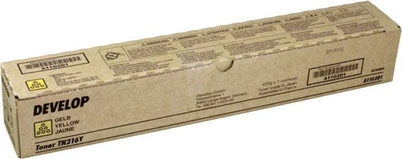 Hauptproduktbild TN 216Y Toner pro ineo+220/224/280 tiskárny, DEVELOP žlutý
