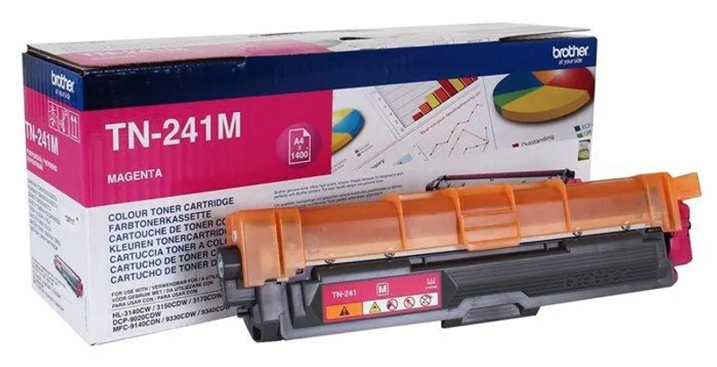 Hauptproduktbild TN241M Toner pro HL 3140CW, 3150CDW, DCP 9020CDW tiskárny, BROTHER magenta, 1,4 tisíc
