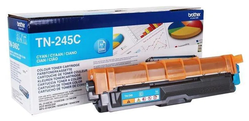 Hauptproduktbild TN245C Toner pro HL 3140CW, 3150CDW, DCP 9020CDW tiskárny, BROTHER cyan, 2,2 tisíc