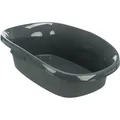 Be Eco CARLO WC, mit Rand, 38x17x58cm, Anthrazit/Graugrün