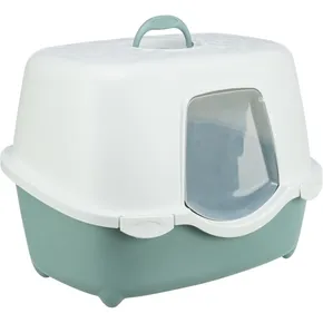 Katzentoilette DAVIO TOP, 56 x 39 x 39 cm, grün/weiß