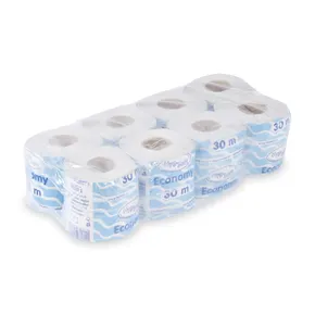 Toilettenpapier 1-lagig, Durchmesser 10 cm, 30 m, natur [8 Stück]