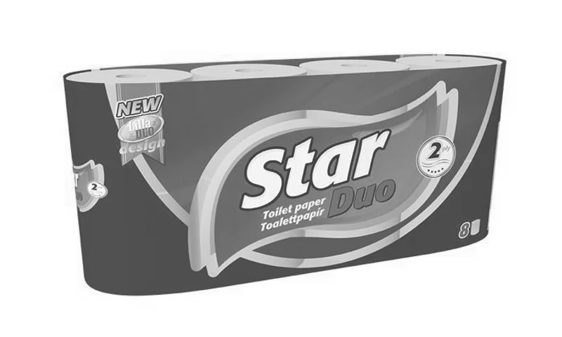 Hauptproduktbild Toaletní papír, 2vrstvý, 8 rolí, "Star Duo"