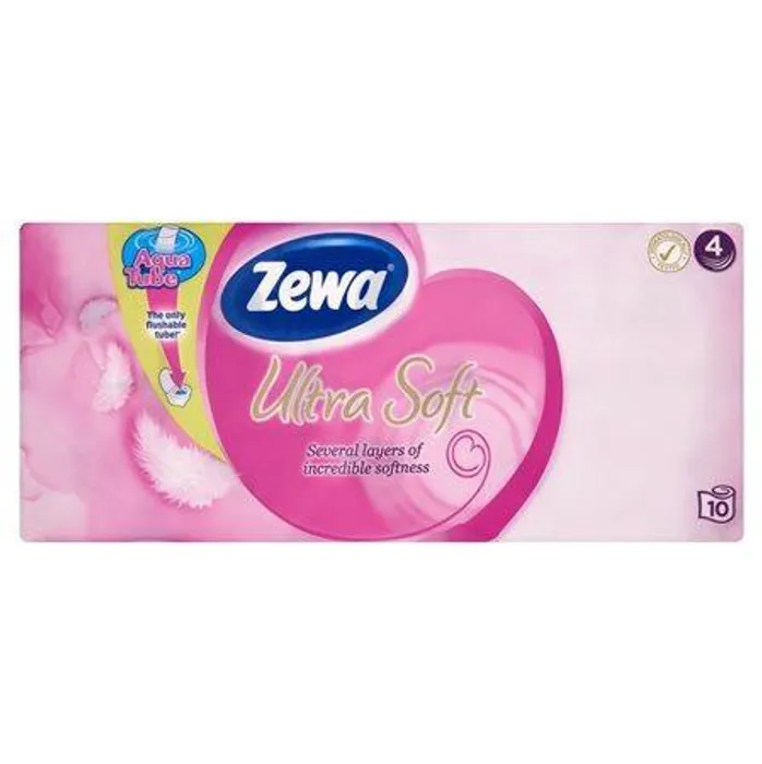 Hauptproduktbild Toaletní papír, 4vrstvý, 10 role,  ZEWA "Ultra Soft", bílý