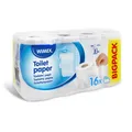 Toilettenpapier (FSC Mix) 2-lagig weiß Durchmesser 10,5cm 17m 150 Blatt [16 St.]