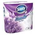 Toaletní papír "Sindy", levandule, 3 vrstvý, 4 role v balení