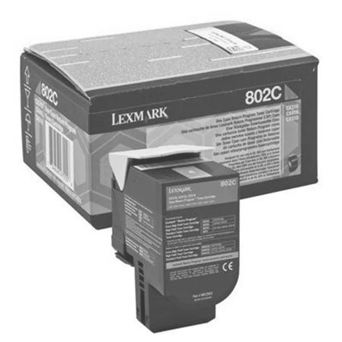 Hauptproduktbild Toner "80C20C0", azurová, pro CX310n/dn tiskárny, return, 1000, LEXMARK