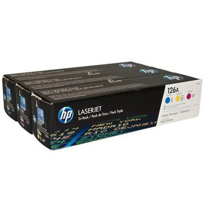 Hauptproduktbild Toner "CF341A", multipack pro ColorLaserJet Pro CP1025 tiskárnu, HP 126A c+m+y, 3*1000, HP