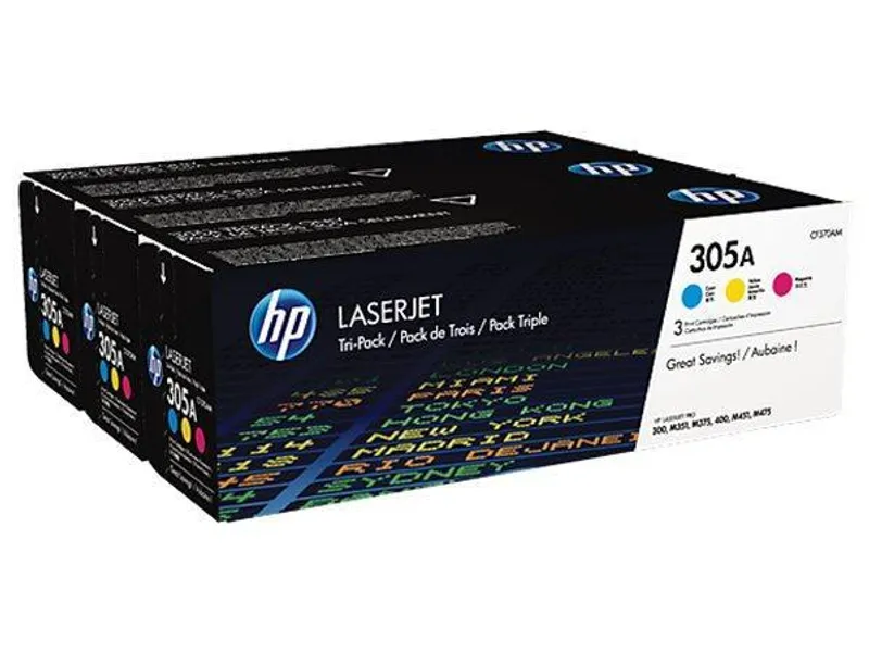 Hauptproduktbild Toner "CF370AM", 305A c+m+y, pro LaserJet Pro 300 MFP M375 printer tiskárnu, 3 x 2600 strá