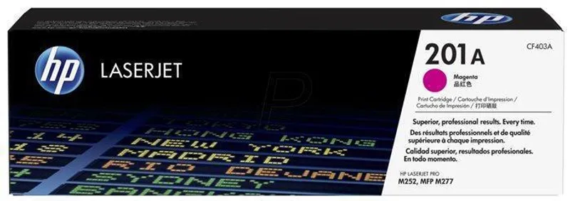 Hauptproduktbild Toner HP 201A, do tiskárny Color LaserJet Pro M252, M277, purpurová, 1,4k , HP