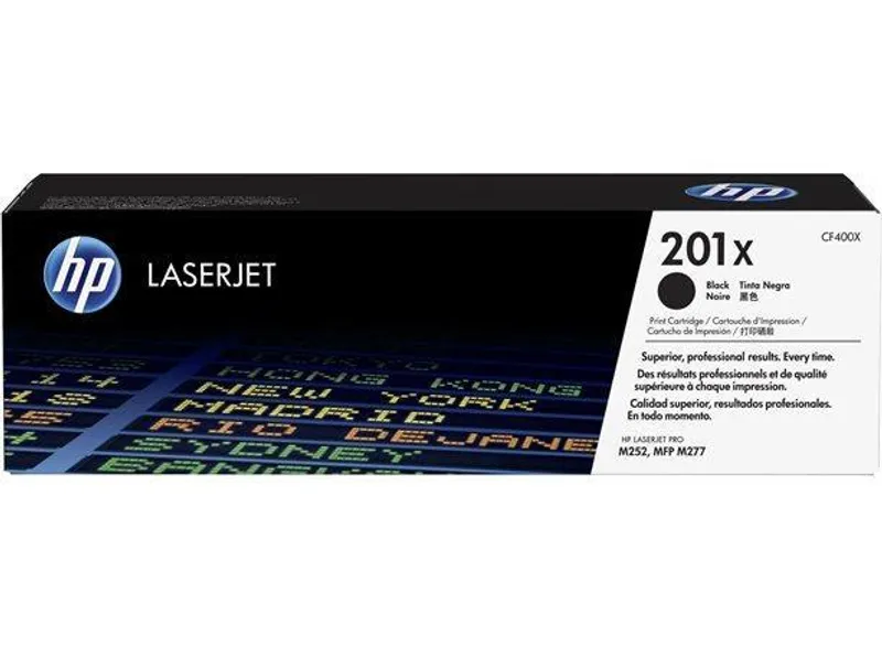 Hauptproduktbild Toner HP 201X, do tiskárny Color LaserJet Pro M252, M277, černá, 2,8k , HP