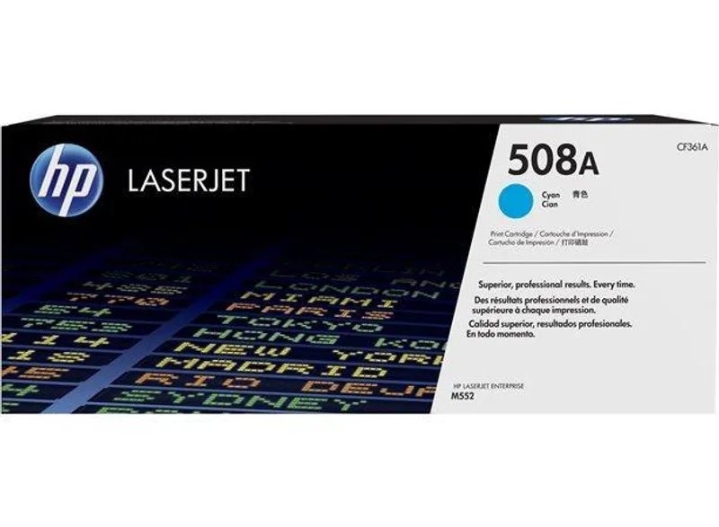 Hauptproduktbild Toner HP 508A, do tiskárny Color LaserJet Enterprise M552, M553, azurová, 5k , HP