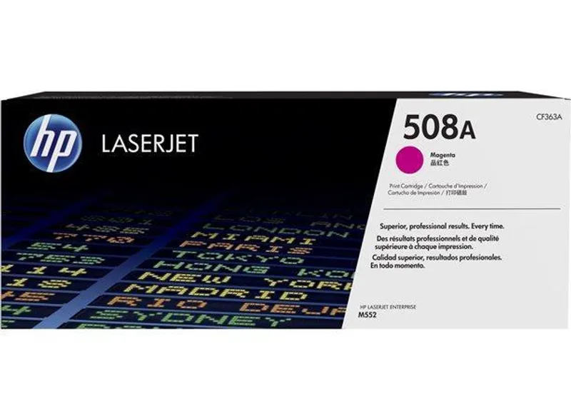 Hauptproduktbild Toner HP 508A, do tiskárny Color LaserJet Enterprise M552, M553, purpurová, 5k, HP