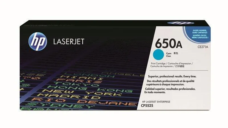 Hauptproduktbild Toner pro "BarevnáLaserJet CP5525" tiskárnu, HP "CE271A" Cyan, 15 tis.stran