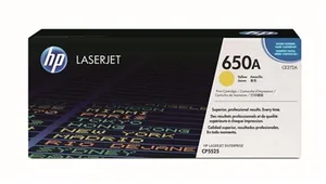 Toner pro "BarevnáLaserJet CP5525" tiskárnu, HP "CE272A" Žlutá, 15 tis.stran