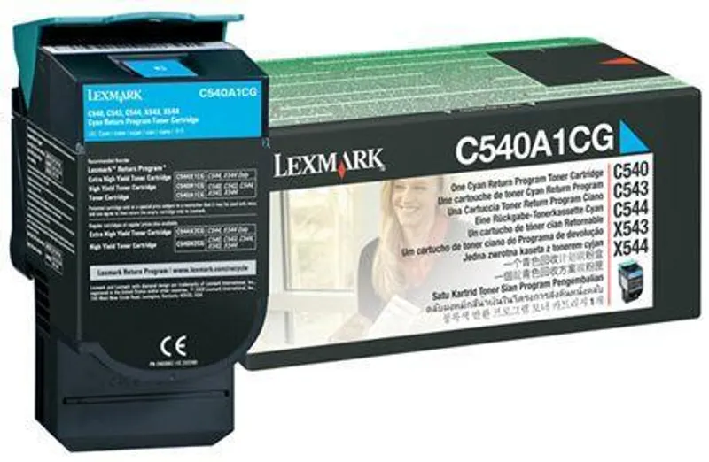 Hauptproduktbild Toner pro "C540, 543, 544" tiskárny, LEXMARK Cyan, 1 tis.stran